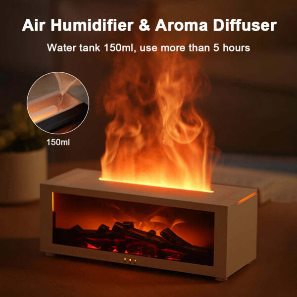 Humidifier and Diffuser with Fireplace Effect - Image 3