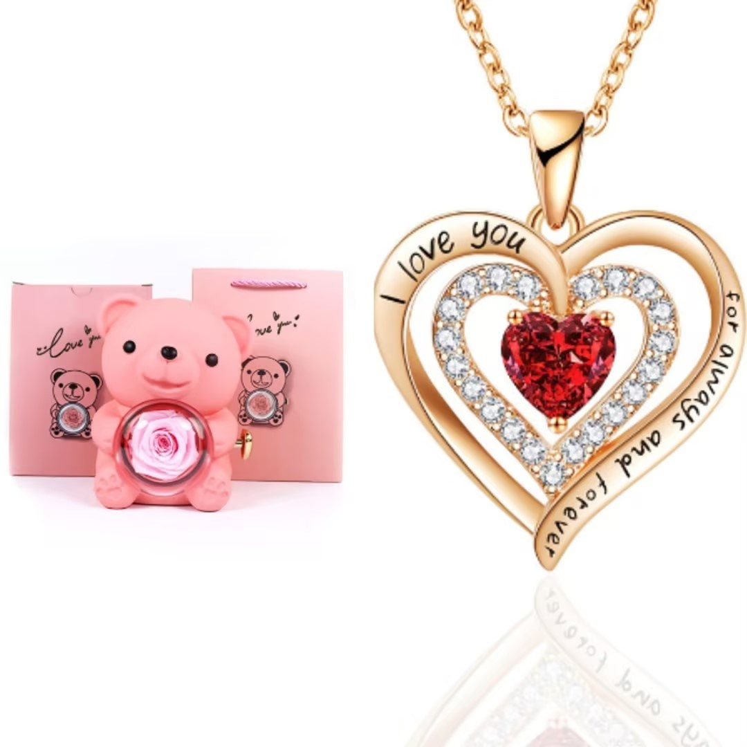 Eternal Rose Teddy Bear - Image 3